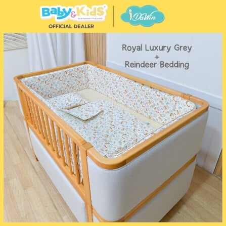 เตียงนอนเด็ก IDAWIN รุ่น Royal Luxury 9 in 1  สี Grey_10